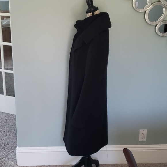 Tahari trench coat black Medium - Picture 4 of 15